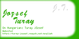jozsef turay business card