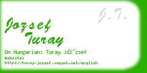 jozsef turay business card